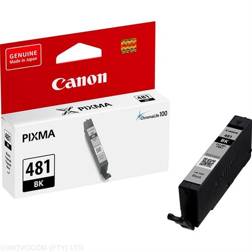 Canon CLI 481 Black Ink Cartridge - Compatible Printer Canon Pixma TS8140