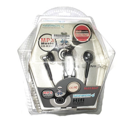 Geeko In Ear Wired Earphones With Volume Control (CD-K31V)