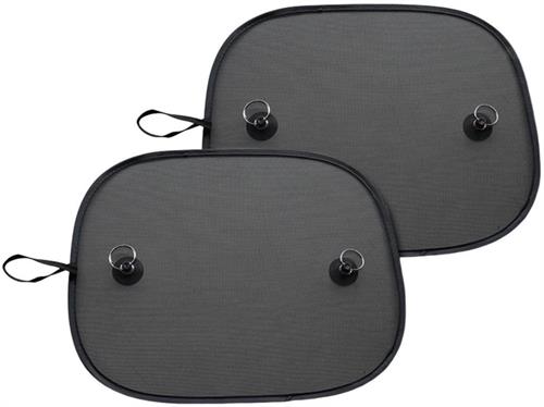Autoworx 2 Piece Side Window Sun Screen Mesh - Prevents As Much As 90% Of UV Rays