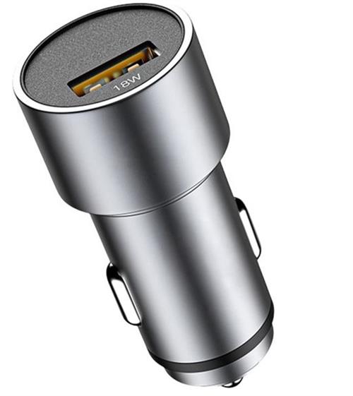 Ezra QC3.0 Quick Charge 1 Port USB Car Charger Silver - Output Options: 5 V/3.1 A