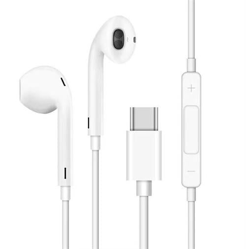 EZRA 3.5mm To TypeC White Digital Earphones 1.2m Length cable - Hifi Sound
