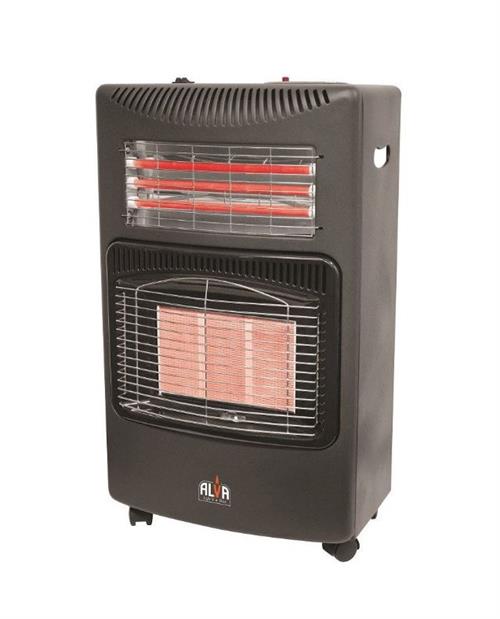 Alva 3 Panel Dual Infrared Radiant Gas and Electric Indoor Heater -3 X Ceramic Panels