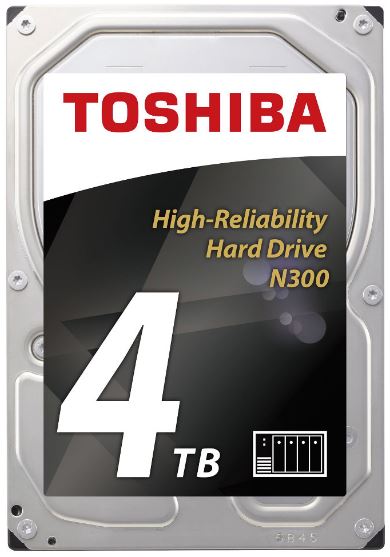 Toshiba 4TB N300 SATA III 3.5-Inch Hard Drive - 4 TB