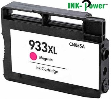 InkPower Generic Replacement for 933XL Magenta Ink Cartridge CN055AA -for use with HP OfficeJet 6100 e-Printer