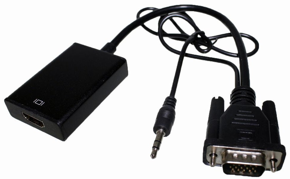 UniQue VGA To HDMI Converter - VGA + Audio In