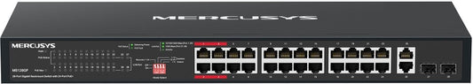 Mercusys 28 Port Gigabit Rackmount Switch With 24 Port PoE Plus