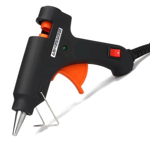 Noble Hot Melt Glue Gun 20w Black With Indicator Light And On/Off Switch On The Handle