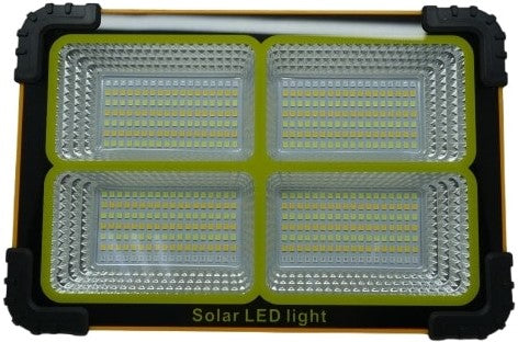 Solarix LED Solar FloodLamp Orange Large Size - 5IN1 Working Lamp With PowerBank 7200mAh Battery