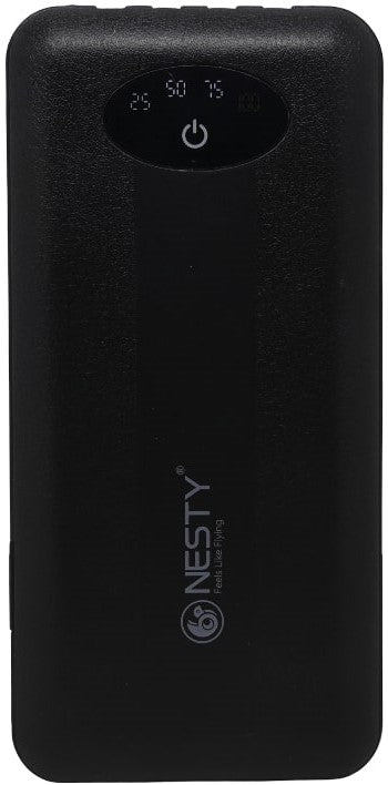 Nesty 10000mAh Black Multi Functional Power Bank - 10000 mAh Capacity