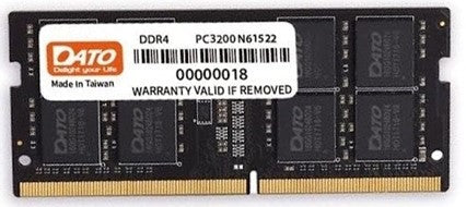 DATO 16GB DDR4 3200MHZ SODIMM MEMORY - Stable speed running at 3200MHz