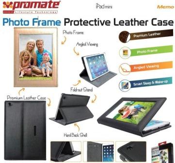 Promate Memo Photo Frame Protective Leather Case for IPad Mini-Cream