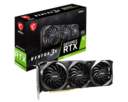 MSI Nvidia GeForce RTX 3060 TI Ventus 3X 8G OC LHR Graphics Card - 8GB GDDR6 256bit Memory