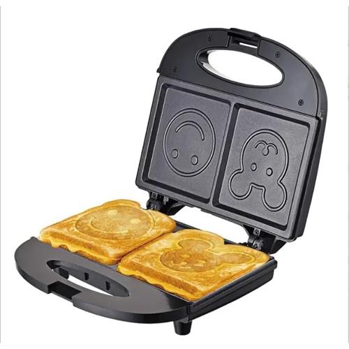 Sokany Dual Smiley Emoji Waffle Maker - Smiley Imprinted Waffles