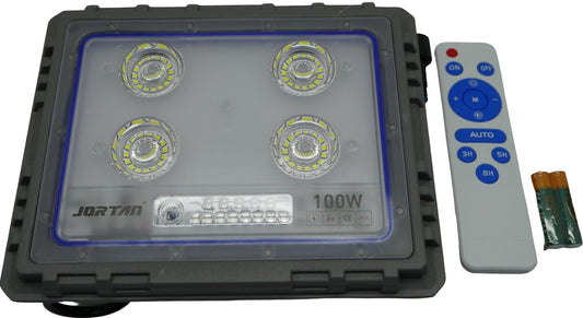 Solarix Jortam 100W Flood Lamp - Solar Panels