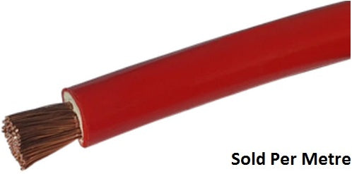 Solarix 16mm2 Battery Power Cable Per Metre Red - 6AWG High Quality And Performance Battery Cable