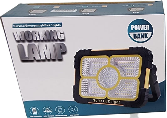 Solarix LED Solar Floodlamp With Power Bank Orange Large
