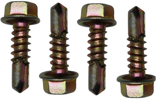 Solarix Hexagon Head Self Tapping Screw Pack of 4