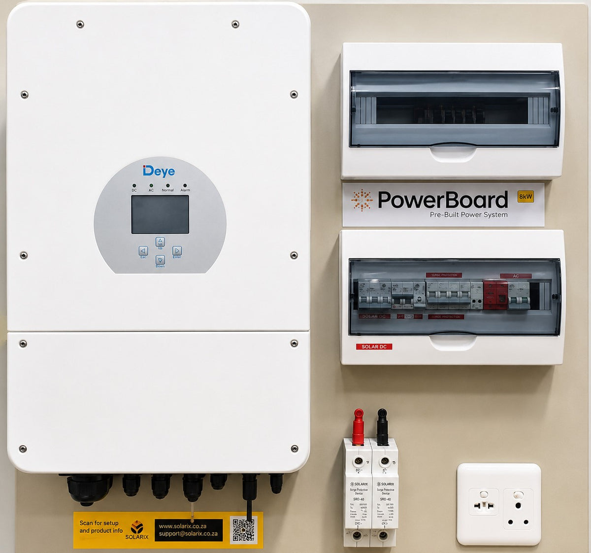 Solarix PreBuilt 8kW Powerboard with Deye Inverter