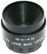 Securnix Lens 8MM Fixed IRIS, Retail Box, No Warranty