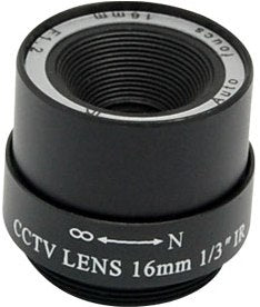Securnix Lens 16MM Fixed IRIS, Retail Box, No Warranty