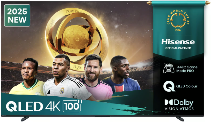 Hisense 100Q7Q 100-inch LED 144Hz VRR QLED Gaming Television