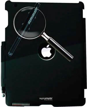 Promate smartShell.P Ultra-thin Back Shell Case with Multifunctional Stylus Pen for iPad2