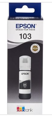 Epson 103 Ecotank Black Ink Bottle 65ml - Compatible Printers Epson EcoTank L3150