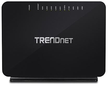 TrendNet ADSL2 AC750 Wireless WAN Modem Router - 4 x 10/100 LAN ports and 1 x Gigabit Mbps WAN port