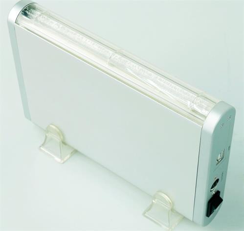 UniQue 3.5 InchAluminium External USB 2.0 IDE Hard Drive Enclosure with Power