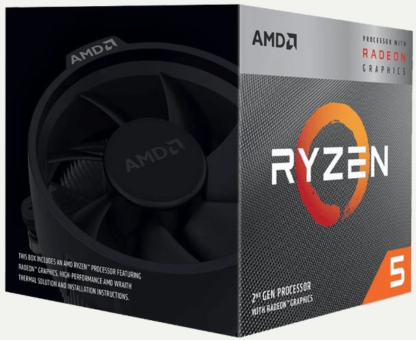 AMD Ryzen 5 3400G AM4 CPU - desktop processor with 4 cores and 8 threads