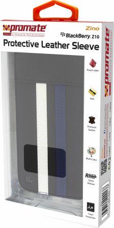 Promate Blue Zino BlackBerry Z10 Protective Leather Sleeve