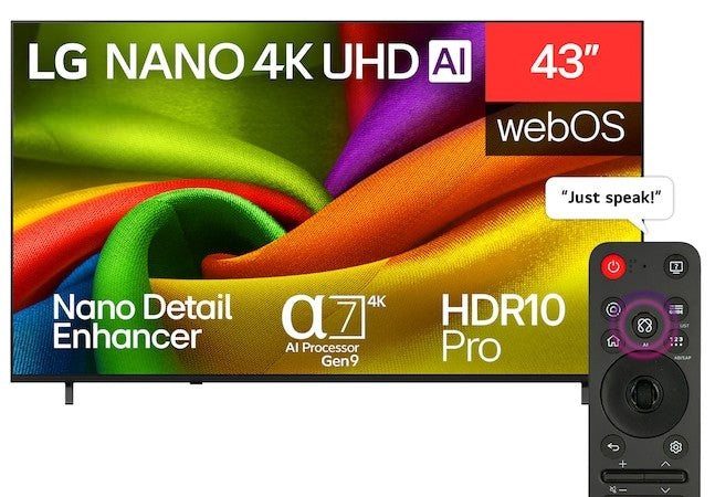 LG 43-inch NU850B6LA NANO 4K UHD Smart TV