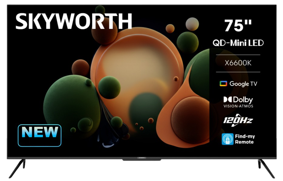 Skyworth 75-inch UHD Mini LED Google TV