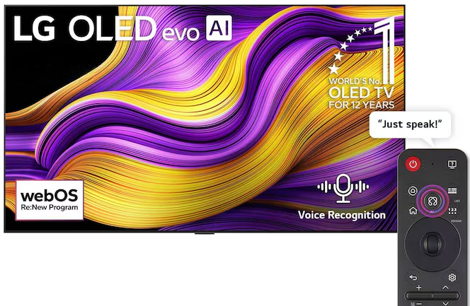 LG 65-inch LG OLED evo AI G5 4K 165Hz Smart TV