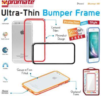 Promate Bump-i6 Ultra-Thin Bumper Case For iPhone 6 Colour: Blue