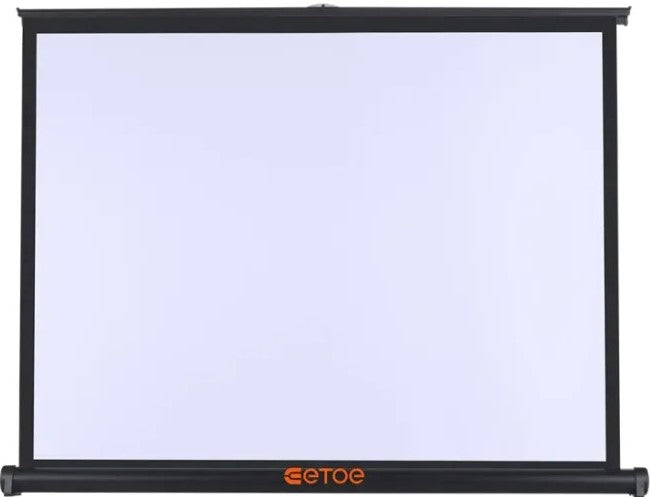 ETOE 50-inch Manual Pull Up Projector Screen