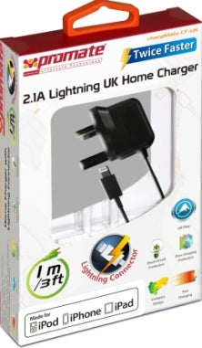 Promate ChargMateLT-UK Multifunction Lightning Home charger for iPad