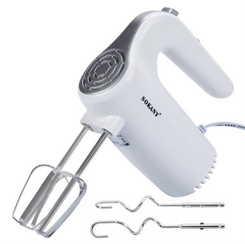 Sokany Electric Hand Mixer Blender 500W White - 5 speed settings with turbo function