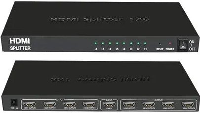 UniQue 4K x 2K Ultra HD 8 Port HDTV Splitter