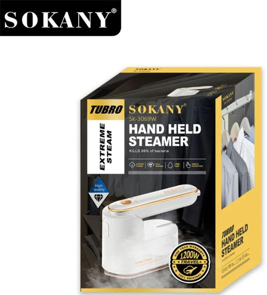 The Portable 1200W Handheld Steamer - delivers powerful