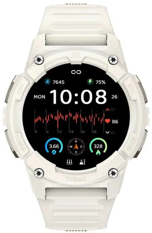 Kospet Tank S2 Ultra 1.32-inch Amoled White Smartwatch