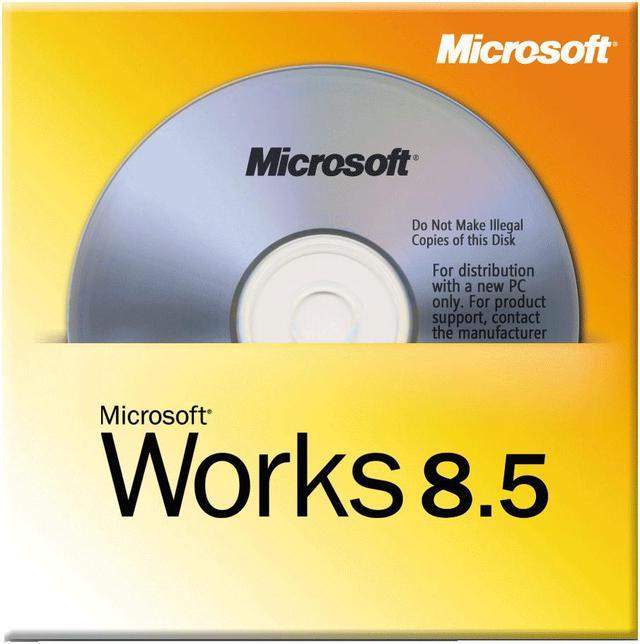 Microsoft Works 8.5 and a trial version of Microsoft Office Small Business Edition (SBE) 2007.