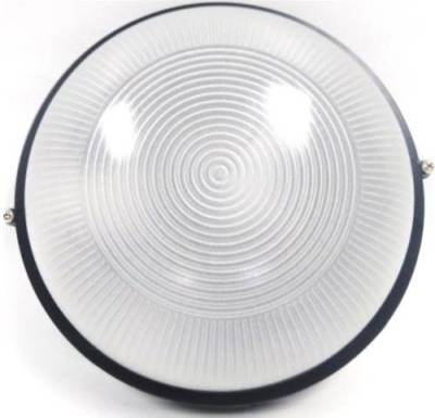Noble Black Pays Round Bulkhead Light Fitting Large - 240mm Diameter