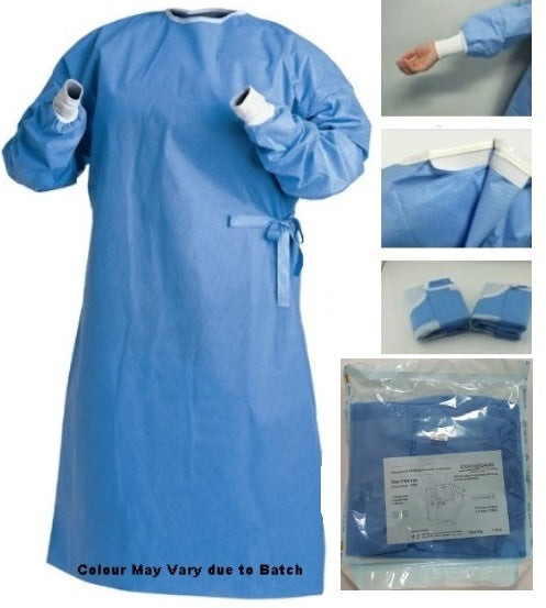 Casey Disposable SMS Fabric Reinforced Sterile and Sealed Surgical Gown-Lightweight