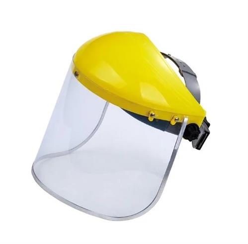 Casey Yellow Top Helmet Face Shield Anti Fog and Reusable Clear Design