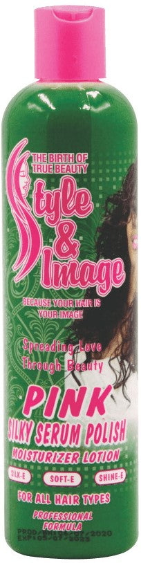 Style and Image Pink Oil Moisturiser 350ml Bottle -Excellent for relaxed and colour-treated hair
