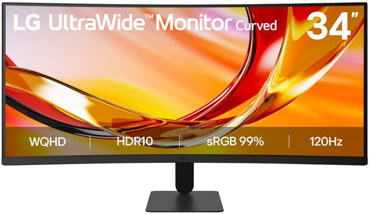 LG 34-inch UltraWide WQHD Curved 120Hz Monitor