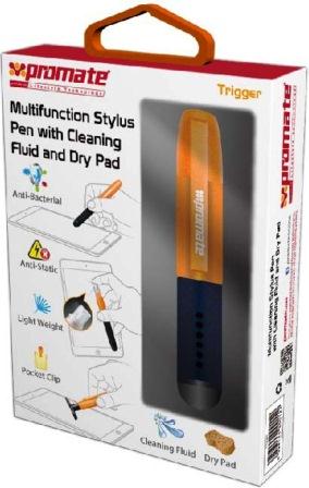 Promate Trigger multifunction stylus pen for tablet and touch screen devices