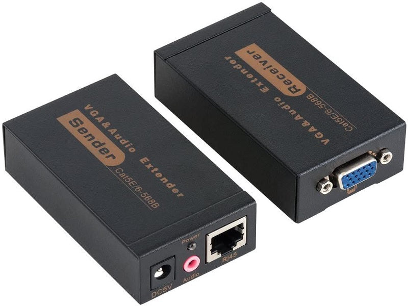 UniQue 100M 1080P VGA And Audio Extender - Plug and Play