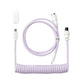 Keychron Coiled Aviator Cable - Light Purple/Straight - alternate product view 2
